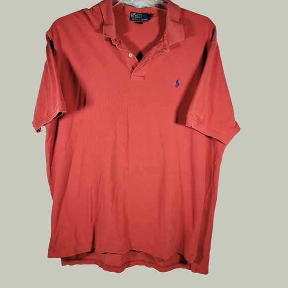Polo By Ralph Lauren Polo Shirt Mens Size XXL Orange Short Sleeve - Picture 1 of 3